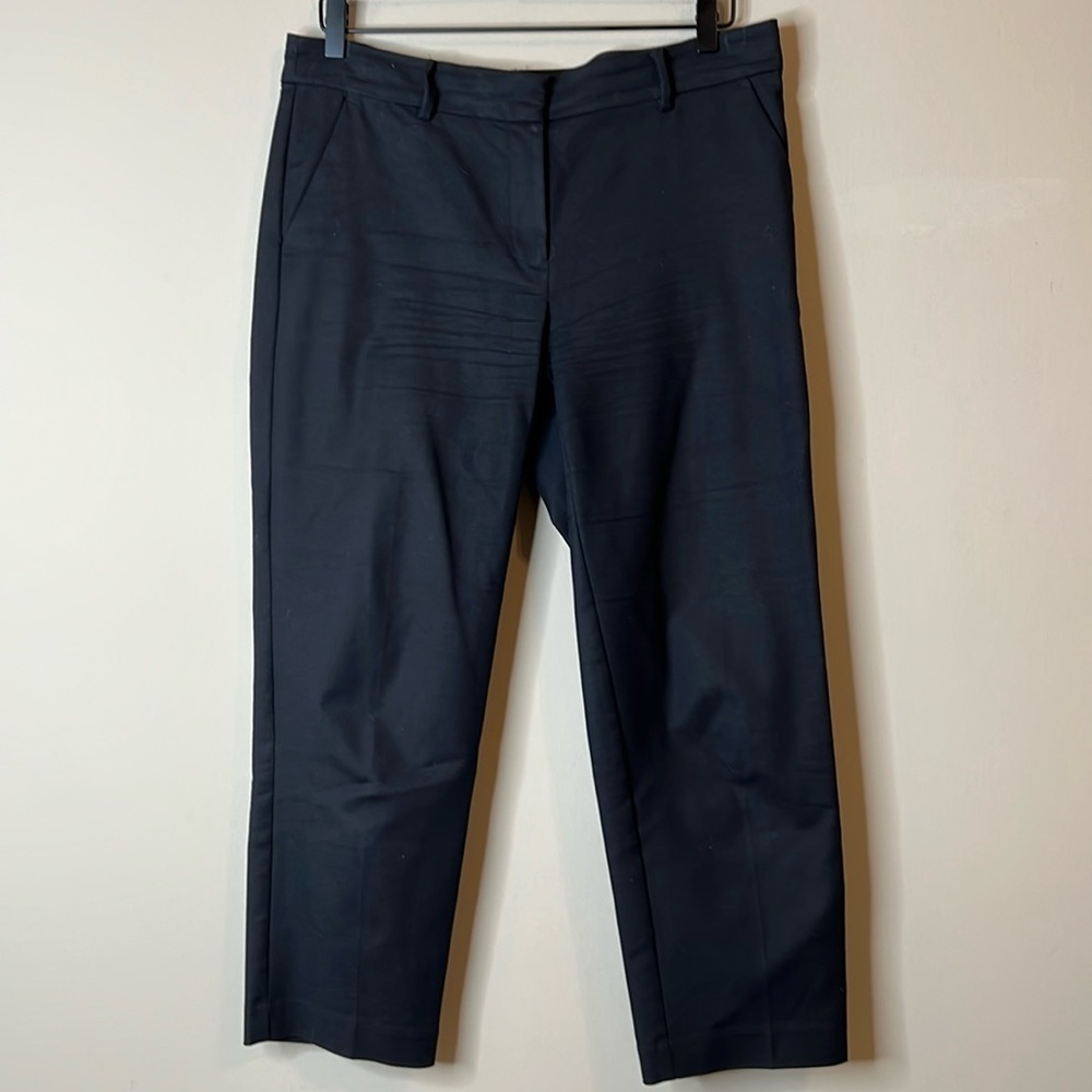 Loft The Riviera Slim Black Cotton blend dress pant trouser size 6